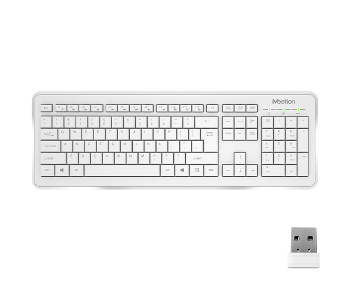 Meetion MT-C4120  Wireless Keyboard Mouse Combo -White - Zoom Image 2