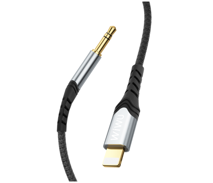 Wiwu YP02B Audio Stereo Cable To Lightning - Black - Zoom Image 2