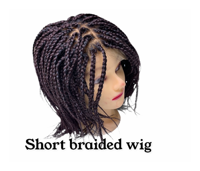 Natural Looking Short Braided Wig - Zoom Image 4