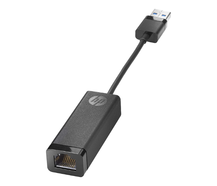 HP USB to Ethernet Adapter - Black - Zoom Image