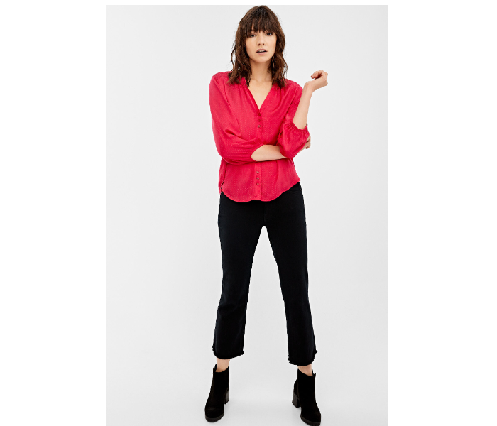 Springfield 679630377 Size 34 Long Sleeve Blouse for Women - Dark Pink - Zoom Image 1