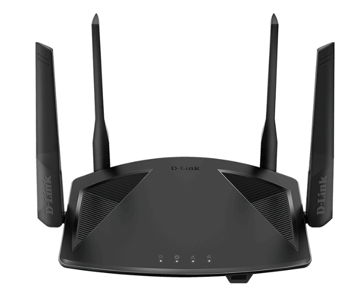 D Link DIR-X1860 Smart AX1800 Wi-Fi 6 Router - Black - Zoom Image 1