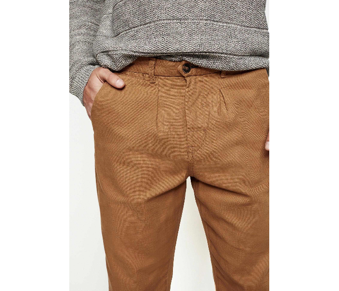 Springfield 155354232 Size 40 Chinos for Men - Light Brown - Zoom Image 3