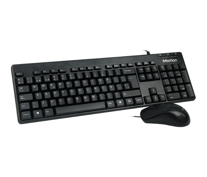 Meetion MT-AT100 USB Corded Keyboar And Mouse Combo -Black - Zoom Image 3