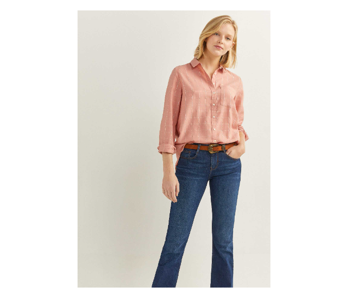 Springfield 679931073 Size 36 Long Sleeve Blouse for Women - Pink - Zoom Image 1