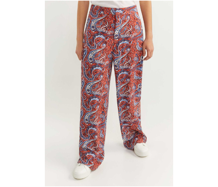 Springfield 683707766 Size 44 Cotton Pant for Women - Orange - Zoom Image 1