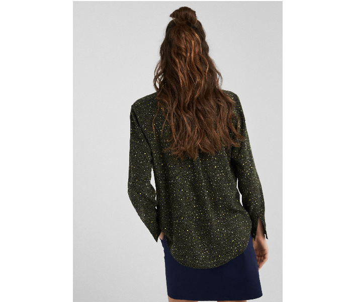 Springfield 679619220 Size 34 Long Sleeve Blouse for Women - Dark Green - Zoom Image 4