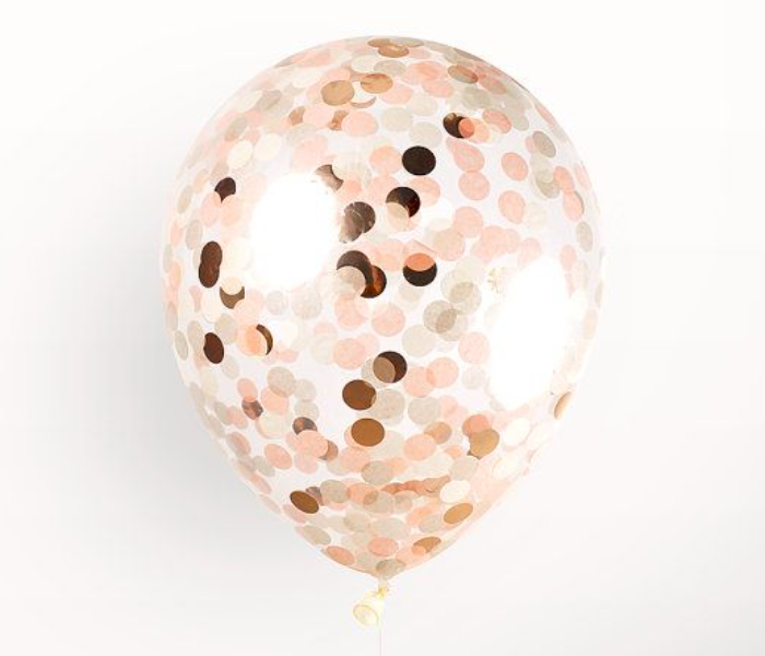 Stylatex 10 PCS 12 Inch Confetti Filled Latex Balloons - Zoom Image