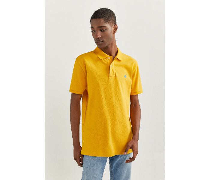 Springfield 855102208 XS Basic Polo Shirt for Men - Yellow - Zoom Image 1