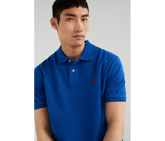 Springfield 855099916 XS Basic Polo Shirt for Men - Blue - Zoom Image 2