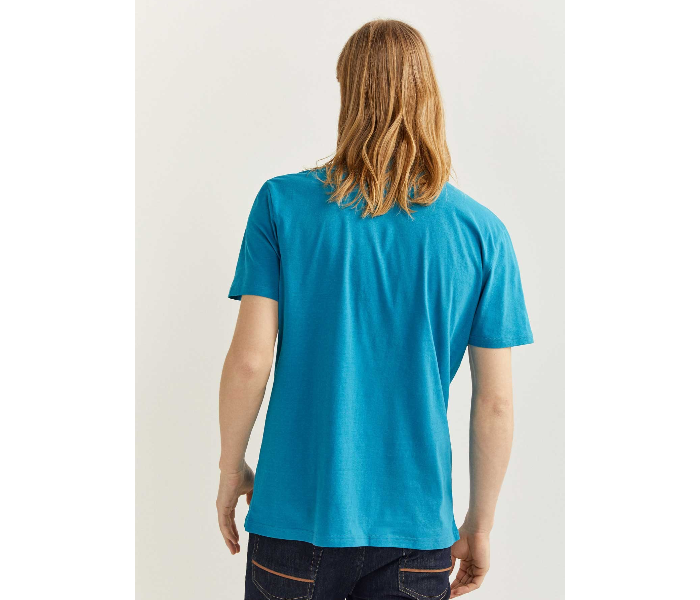 Springfield 712204788 Small Basic T-Shirt for Men - Turquoise - Zoom Image 3