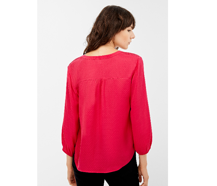 Springfield 679630377 Size 34 Long Sleeve Blouse for Women - Dark Pink - Zoom Image 3