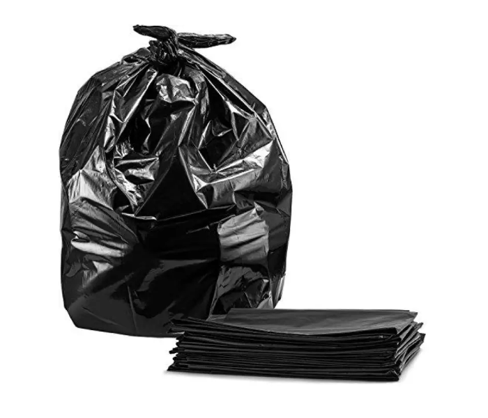 Mohajl 90 x 115cm Pack of 1 Recyclable 50 Microns Garbage Bag - Black - Zoom Image