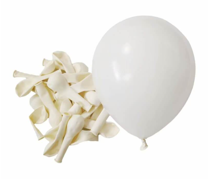 Stylatex 10 PCS 12 Inch Latex Balloon -White - Zoom Image