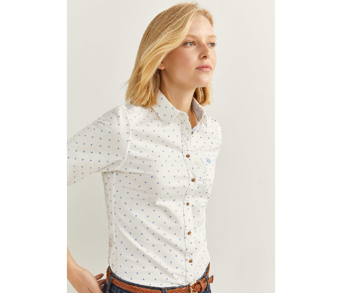 Springfield 679926498 Size 34 Long Sleeve Shirt for Women - White - Zoom Image 1