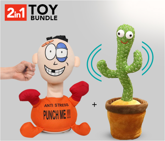 Dancing Cactus Toy Electric Shaking Recording Singing Talking Image