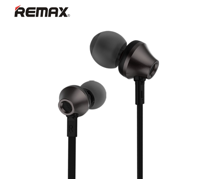 Remax RM-610D Super Bass Wired Earphone - Black - Zoom Image 1