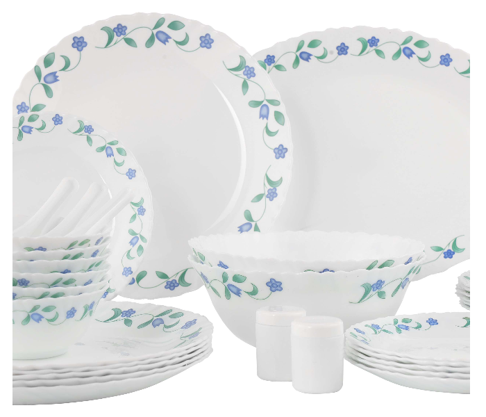 Delcasa DC2215 42 Pieces Opalware Dinner Set - White - Zoom Image 2