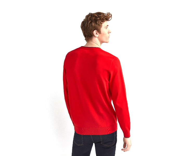 Springfield 141765761 XL Cotton Knitwear for Men - Red - Zoom Image 3