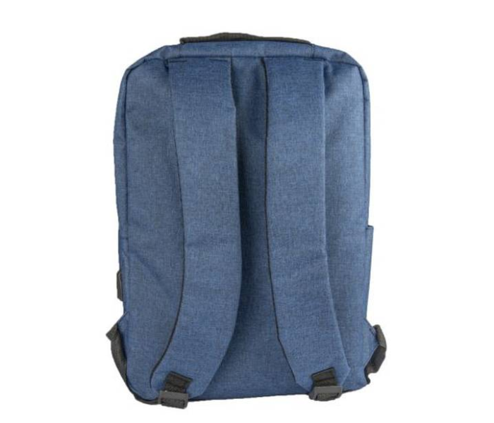 Porodo PD-BP16LP-BLU 15.6 Inch Nylon Fabric Lifestyle Computer Backpack with Adjustable Shoulder Strap - Blue - Zoom Image 2