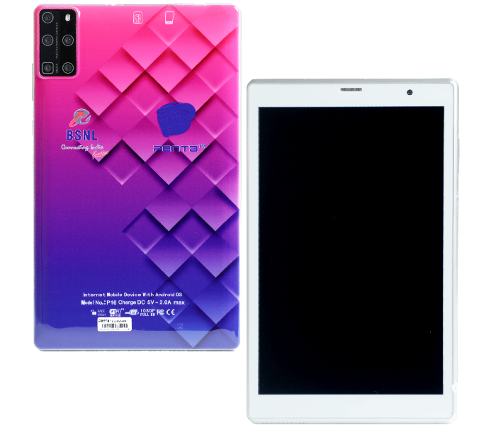 BSNL Penta P16 IPS Screen 8 inch Display 4GB RAM 64GB 4G Dual Sim Tablet - Purple - Zoom Image 1