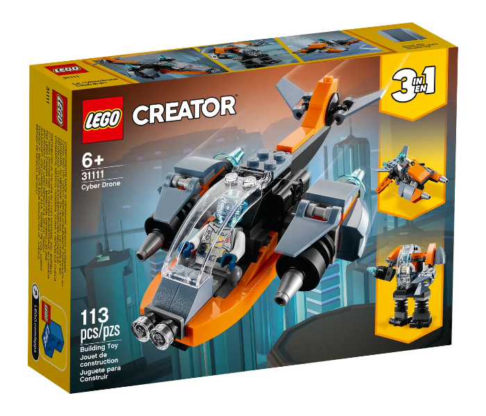 Lego 113 Piece Cyber Drone Interactive Building Toy for Kids - Zoom Image 2