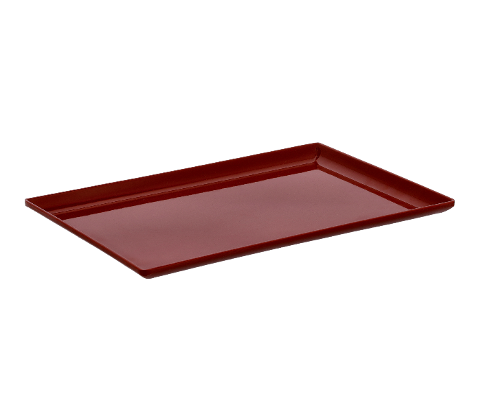 Delcasa DC2311 12 Inch Melamine Rectangle Tray - Maroon - Zoom Image 1