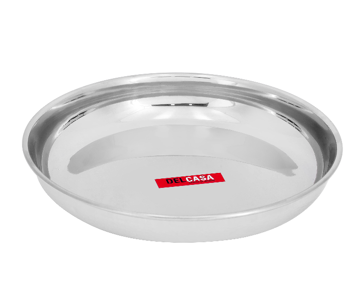 Delcasa DC2124 23CM Stainless Steel Rice Plate - Silver - Zoom Image 1