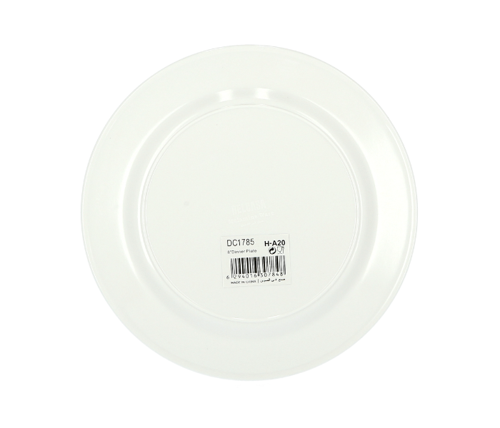 Delcasa DC1785 8 Inch Melamine Durable Superior Quality Round Dinner Plate - White - Zoom Image 3