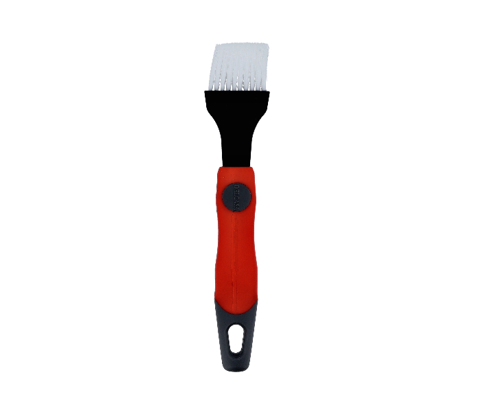 Delcasa DC1924 21x4 cm Durable Nylon Cooking Brush -Silver and Red - Zoom Image 1