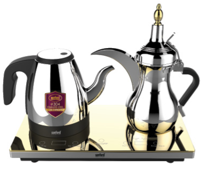 Sanford SF7403ACM 0.6Litre Arabic Coffee Maker and 1Litre Electric Kettle - Silver - Zoom Image