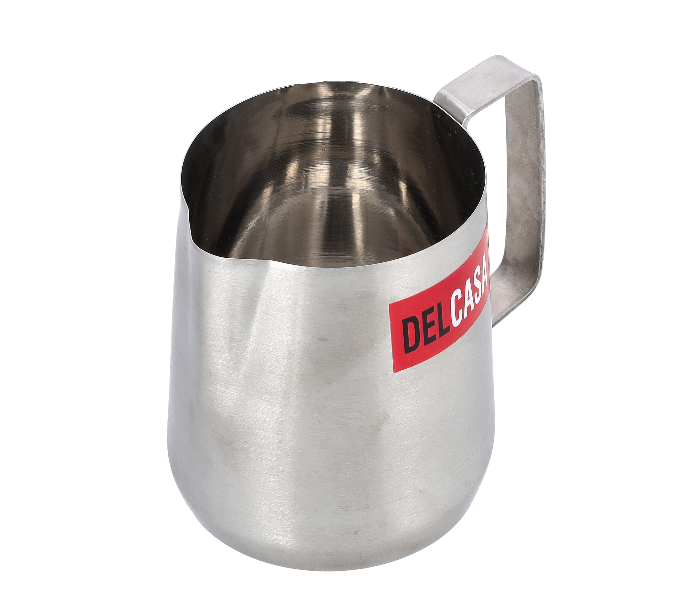 Delcasa DC1987 600ml Stainless Steel Milk Pitcher With Handle -Silver - Zoom Image 2