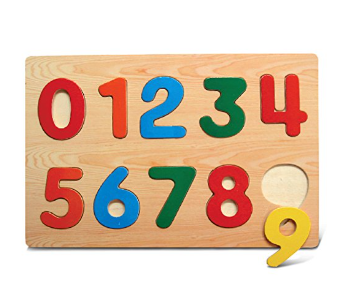 Kids Educational Wooden Numbers Puzzle - Zoom Image