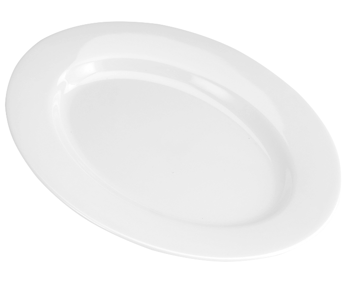 Delcasa DC2327 7 Inch Melamine Deep Oval Tray - White - Zoom Image 4