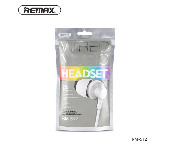 Remax RM-512 Metal Wired Music Headset -Pink - Zoom Image 2