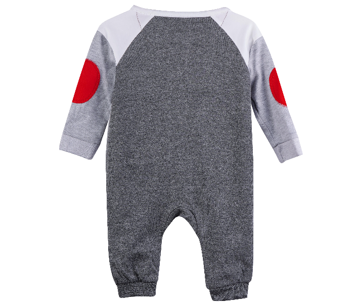 Popees Sleepy Comfortable Full Sleeve 3 Years Baby Onesie - Grey - Zoom Image 2