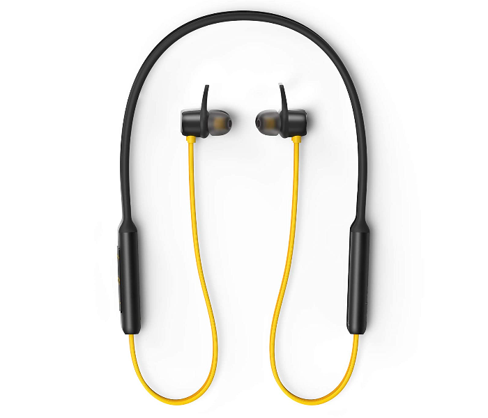 Realme Buds Wireless In-ear IPX4 Sweatproof Bluetooth 5.0 Deep Bass Bluetooth Earphone Neckband With Mic - Yellow - Zoom Image 2