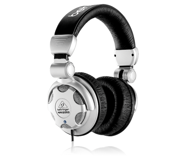 Behringer HPX2000 High Definition DJ Headphone - Black and Silver - Zoom Image 1