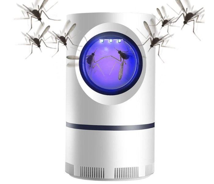 Ultraviolet Mosquito Killer Lamp with USB Night Light and LED Insect Trap - White - Zoom Image 1