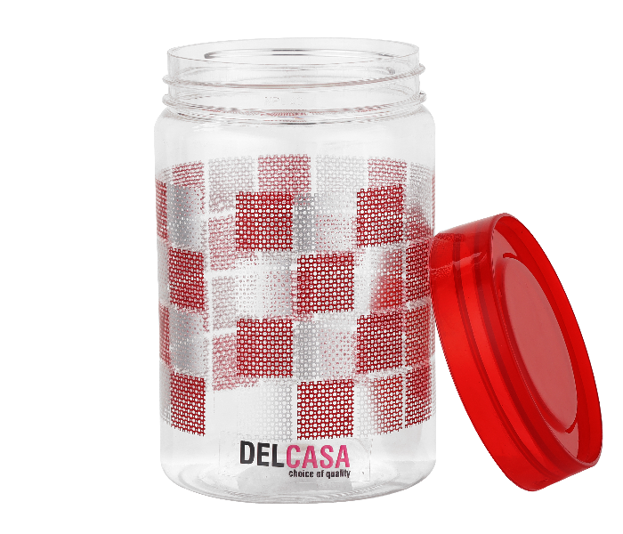 Delcasa DC2181 800ml Lightweight Plastic Canister - Red - Zoom Image 3