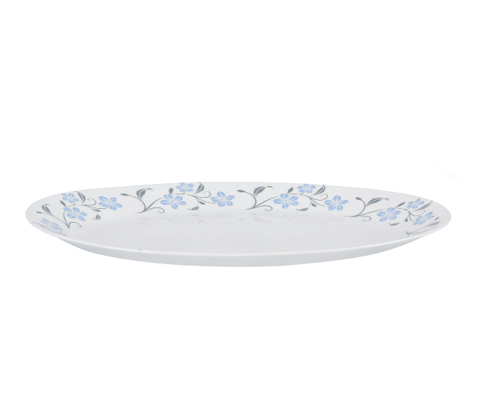 Delcasa DC1859 13 Inch Durable Stain Resistant Ivory Opal Ware Oval Plate - White - Zoom Image 3