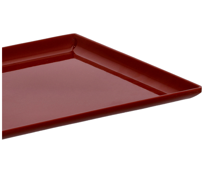 Delcasa DC2311 12 Inch Melamine Rectangle Tray - Maroon - Zoom Image 3