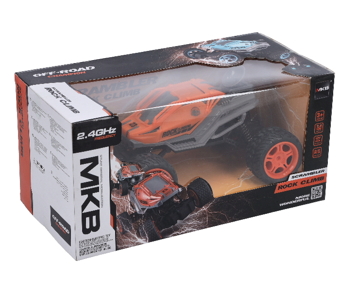 Merriboy MBRC1998 Remote Control MKB Scrambler Rock Climbing Car for Kids - Orange and Grey - Zoom Image 5