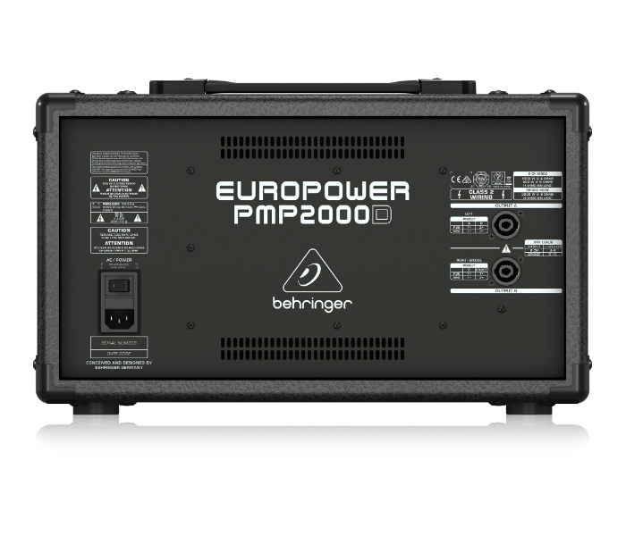 Behringer EUROPOWER PMP2000D 2000W 14 Channel Powered Mixer with Klark Teknik Multi-FX Processor and Wireless Option - Black - Zoom Image 4