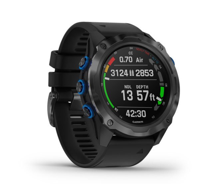 Garmin 010-02132-13 Descent Mk2i Bundle of Titanium Carbon Grey DLC with Smartwatch and Descent T1 - Black - Zoom Image 3