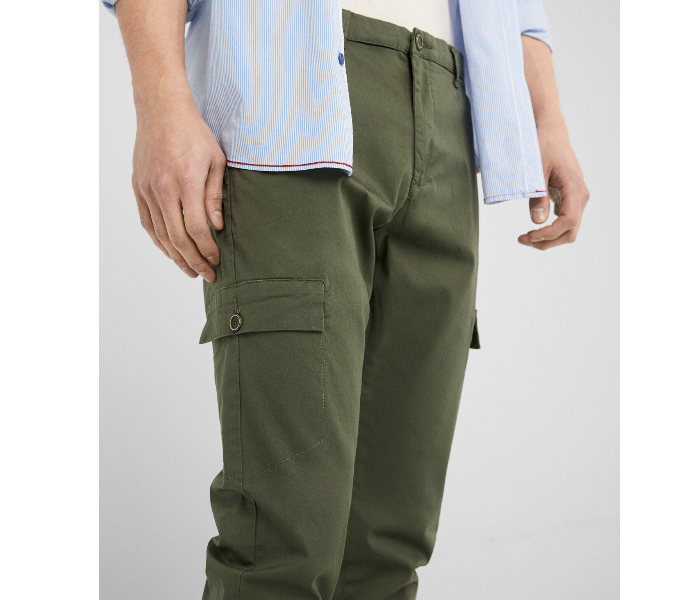 Springfield 155573124 Size 38 Chinos for Men - Green - Zoom Image 2