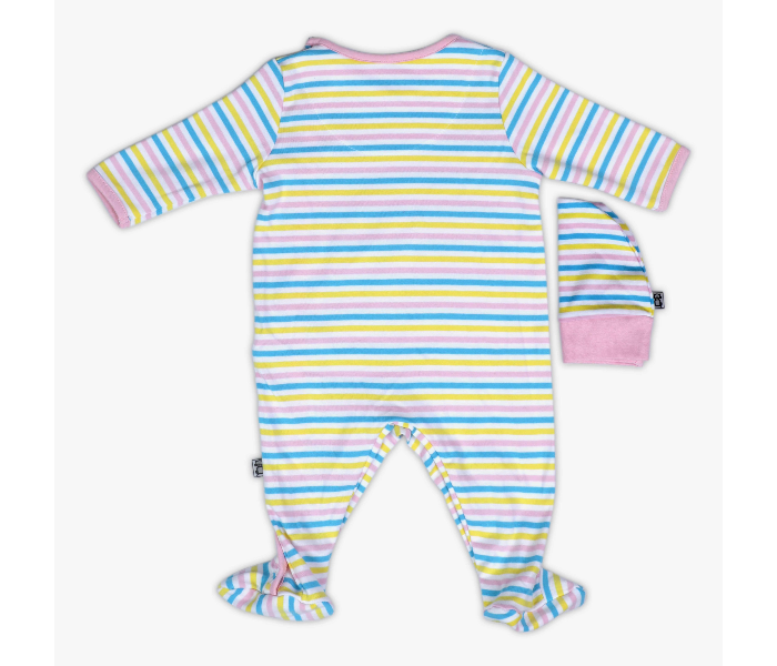 Hugs and Kisses SU19MGL07 3-6Month Unicorn Baby Girl Full Sleeve Sleep Suit -Pink - Zoom Image 2