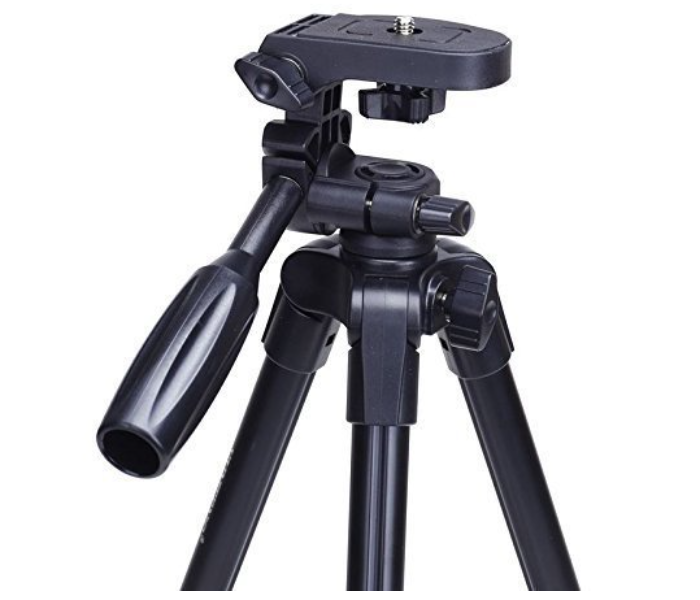 Yungten VCT-5208 Professional Tripod for Mobile and Camera With Bluetooth Remote Control Shutter For Mobile Phones, DSLR, and Sports Cameras - Black - Zoom Image 4