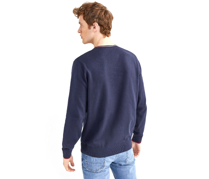 Springfield 141765712 XL Cotton Knitwear for Men - Medium Blue - Zoom Image 3