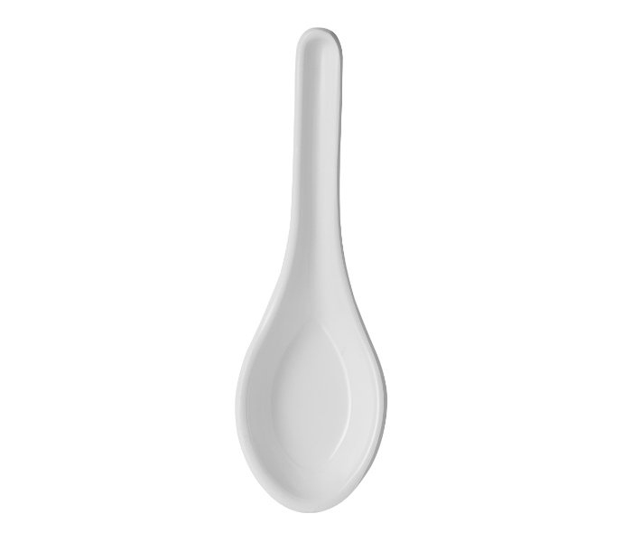 Delcasa DC2334 Melamine Soup Spoon - White - Zoom Image 1